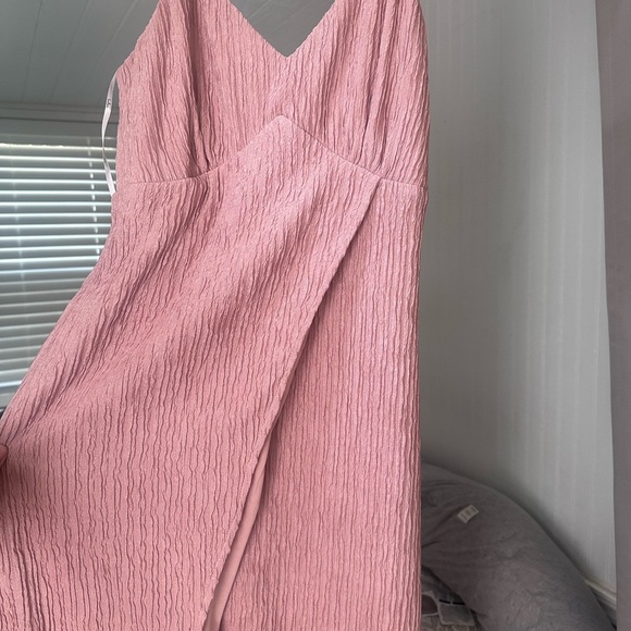 Mauve Pink Tie-Back Midi Dress - Picture 4 of 11